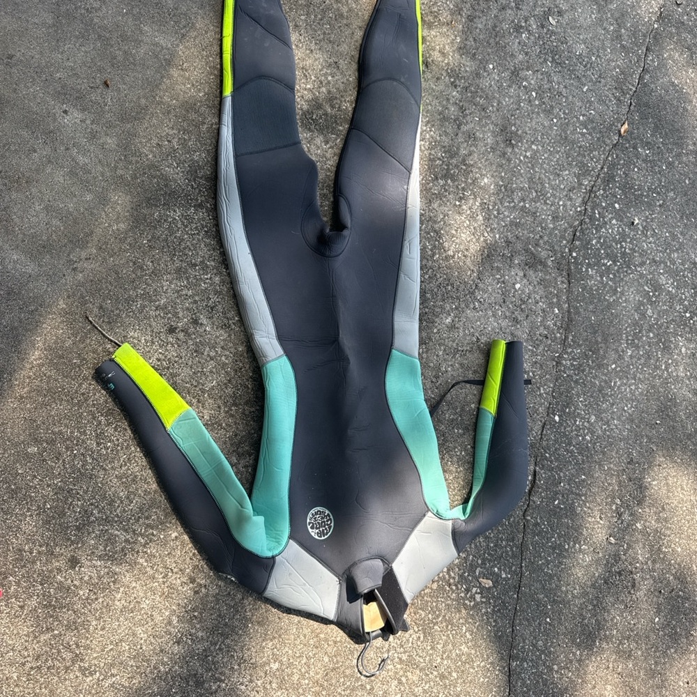 Rip Curl Women's Wetsuit - Black, Gray, and Green